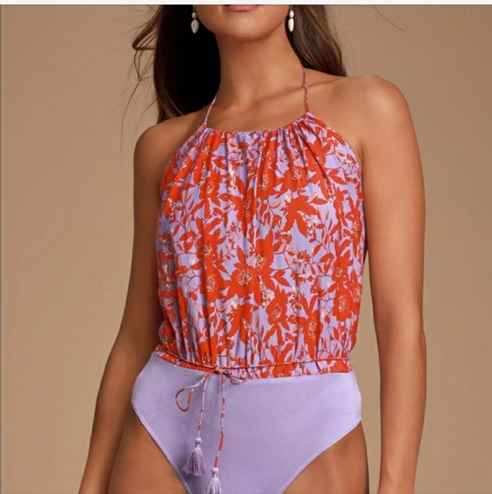 Intimately FREE PEOPLE Liza Wisteria Combo Bodysui